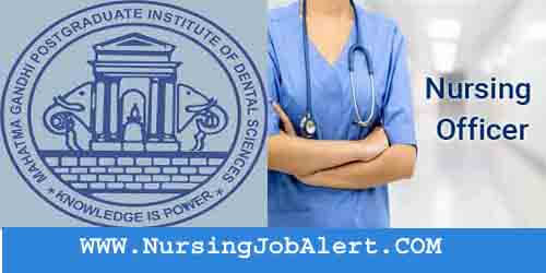 MGPGI Nursing Officer Recruitment 2022