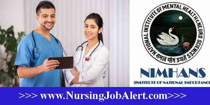 Govt Jobs Bengaluru NIMHANS For MSc Life Sciences