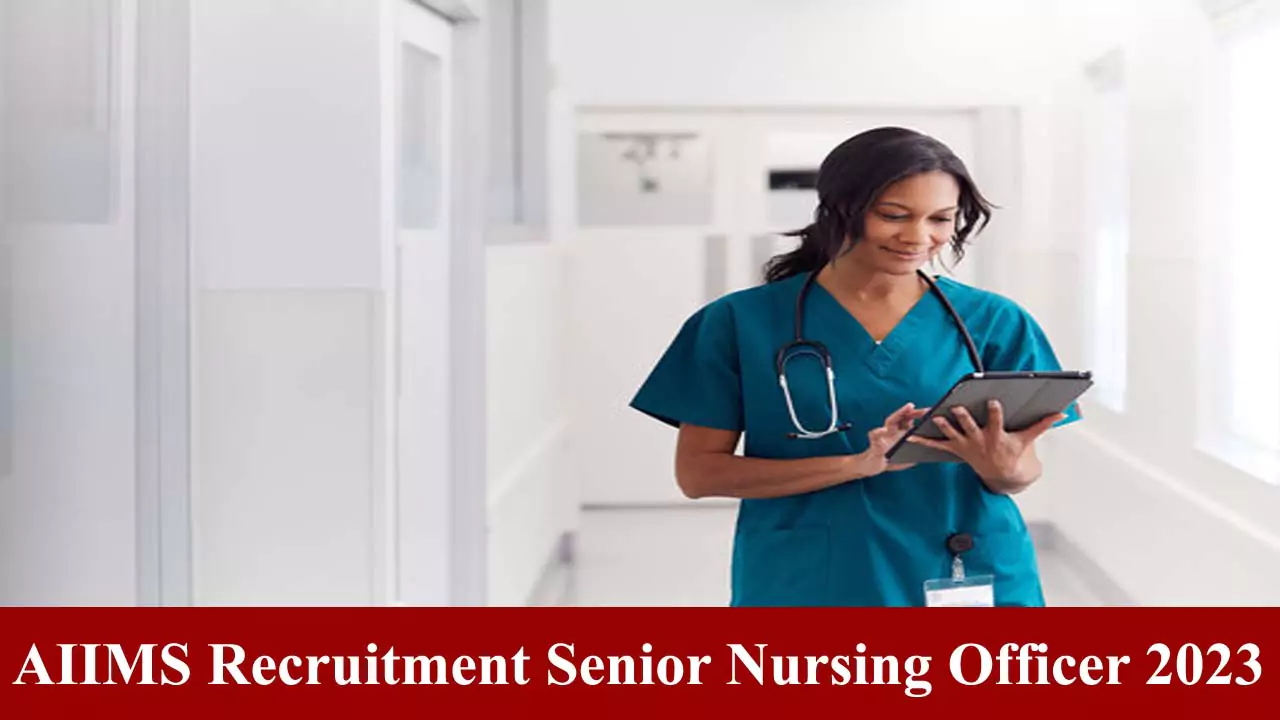 aiims nursing job recruitment 2023