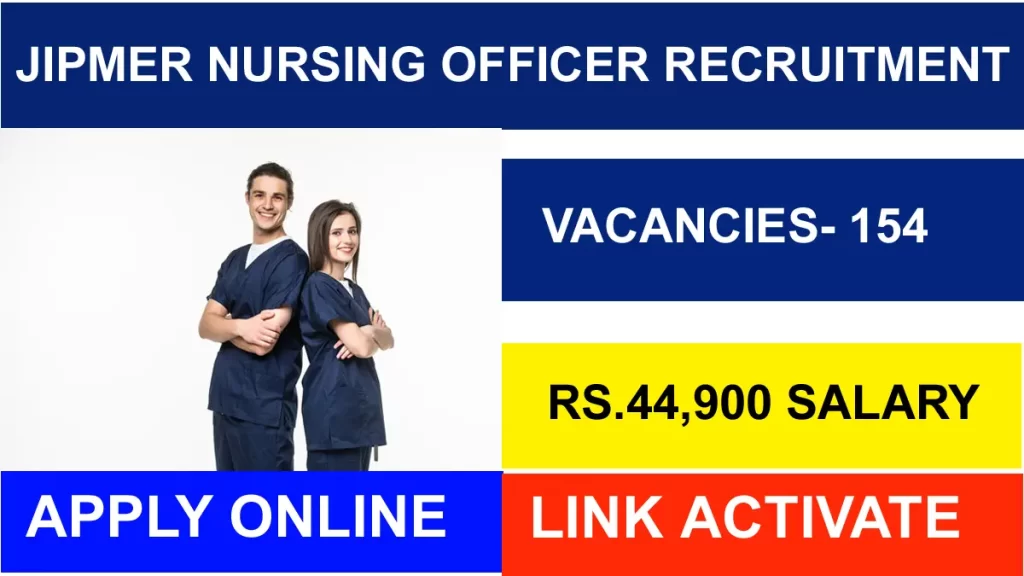 JIPMER Nursing Officer Recruitment 2024