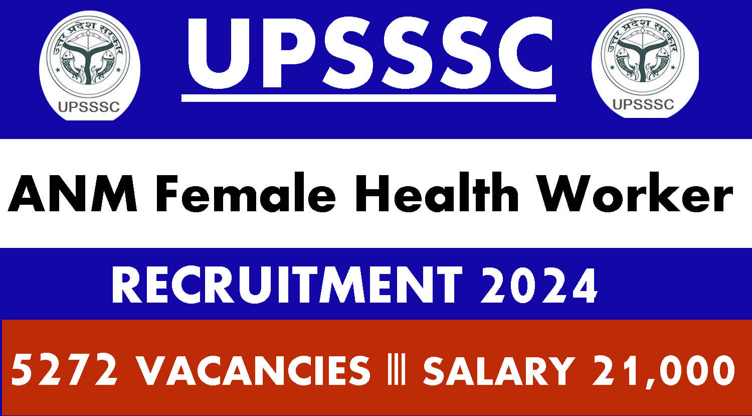 UPSSSC ANM Recruitment 2024