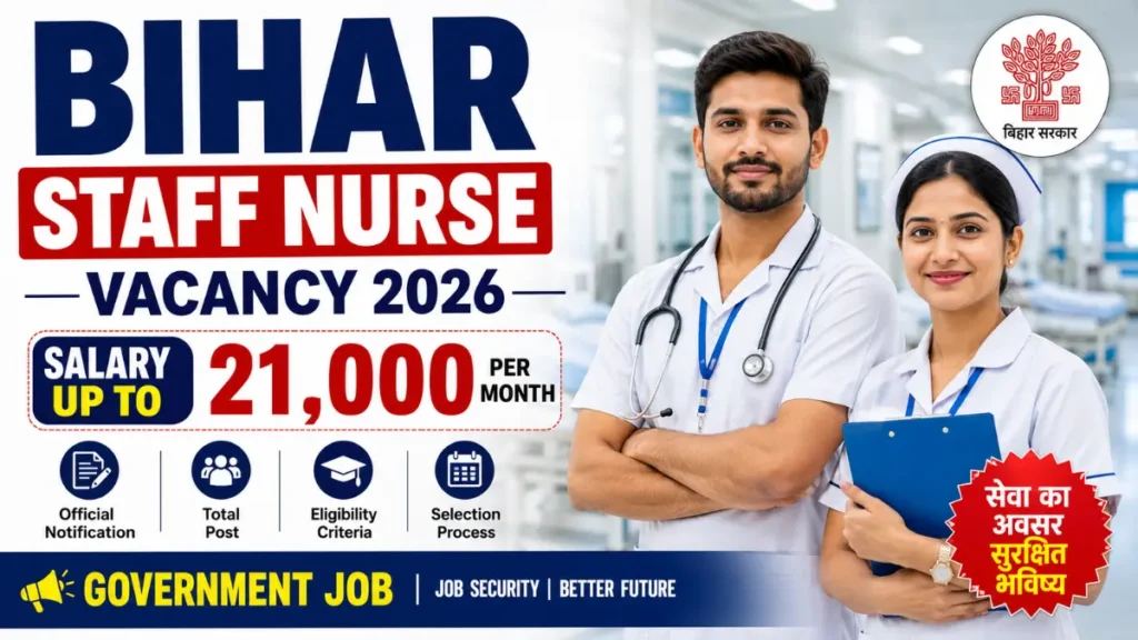 Bihar Staff Nurse Vacancy 2026