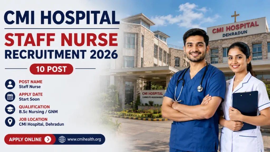 CMI Hospital Staff Nurse Recruitment 2026