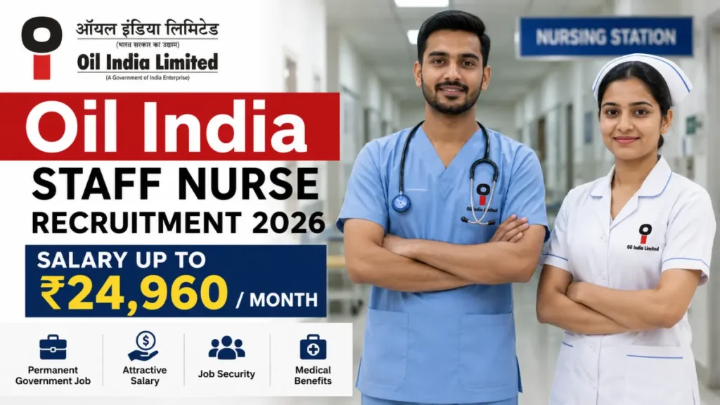 Oil India Staff Nurse Recruitment 2026