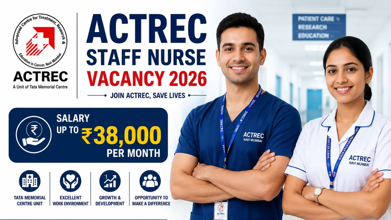 ACTREC Staff Nurse Vacancy 2026