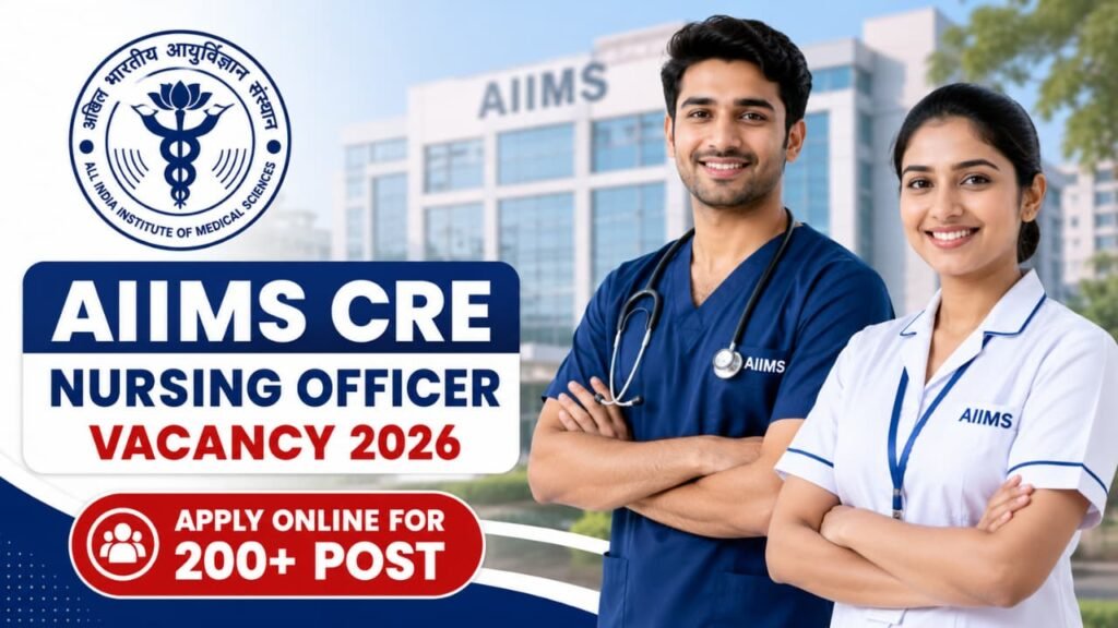 AIIMS CRE Nursing Officer Vacancy 2026