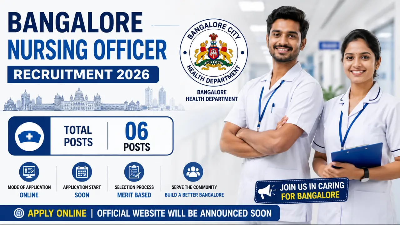Bangalore Nursing Officer Recruitment 2026