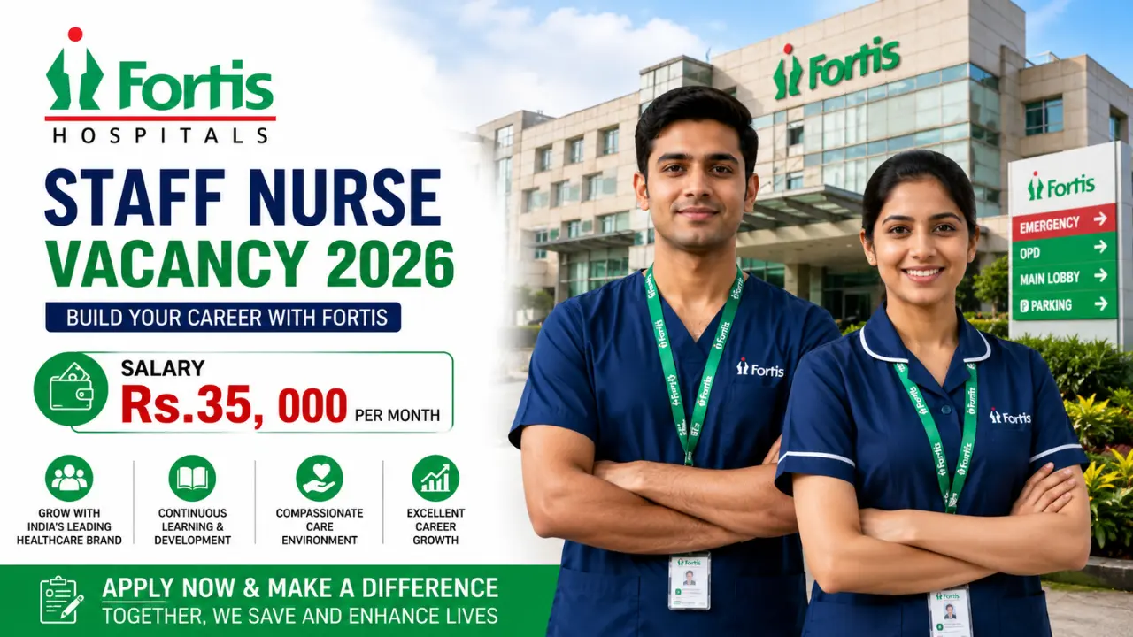 Fortis Hospital Staff Nurse Vacancy 2026 Fortis Hospital Staff Nurse Vacancy 2026