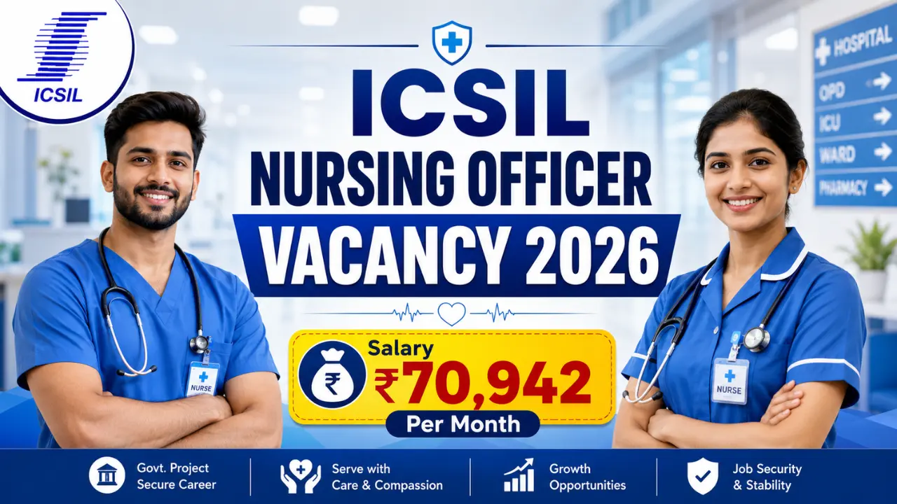 ICSIL Nursing Officer Vacancy 2026 ICSIL Nursing Officer Vacancy 2026