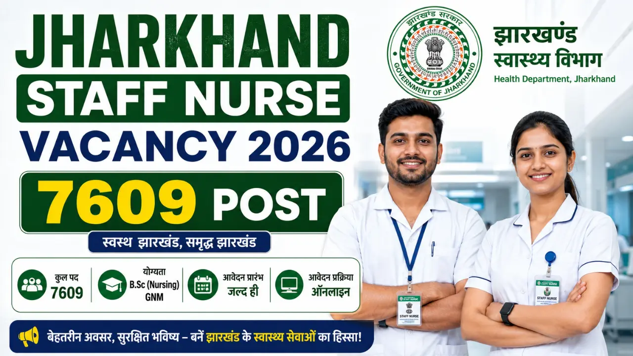 Jharkhand Staff Nurse Vacancy 2026 Jharkhand Staff Nurse Vacancy 2026