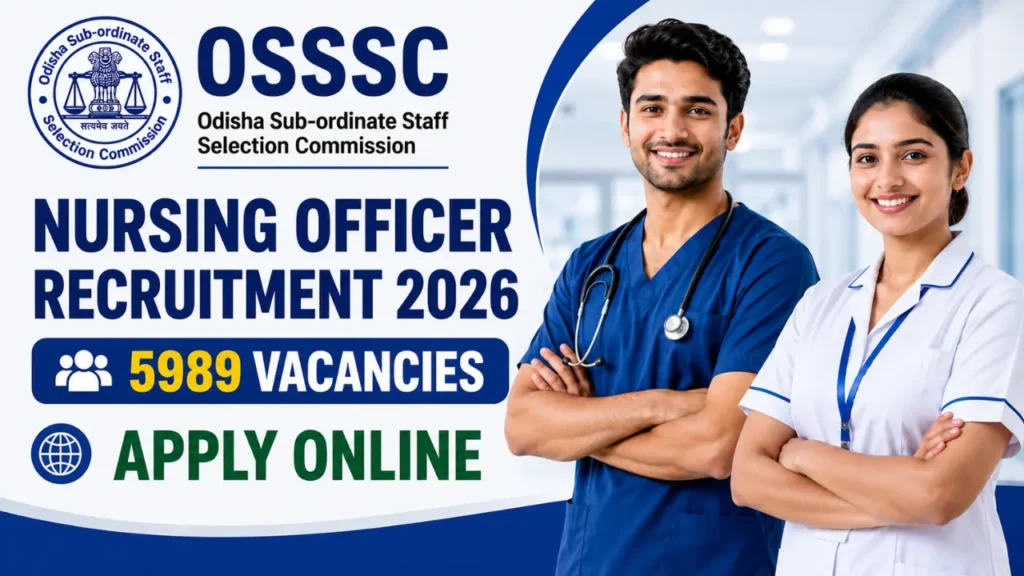 OSSSC Nursing Officer Recruitment 2026