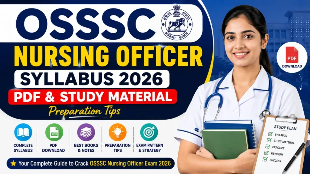OSSSC Nursing Officer Syllabus 2026