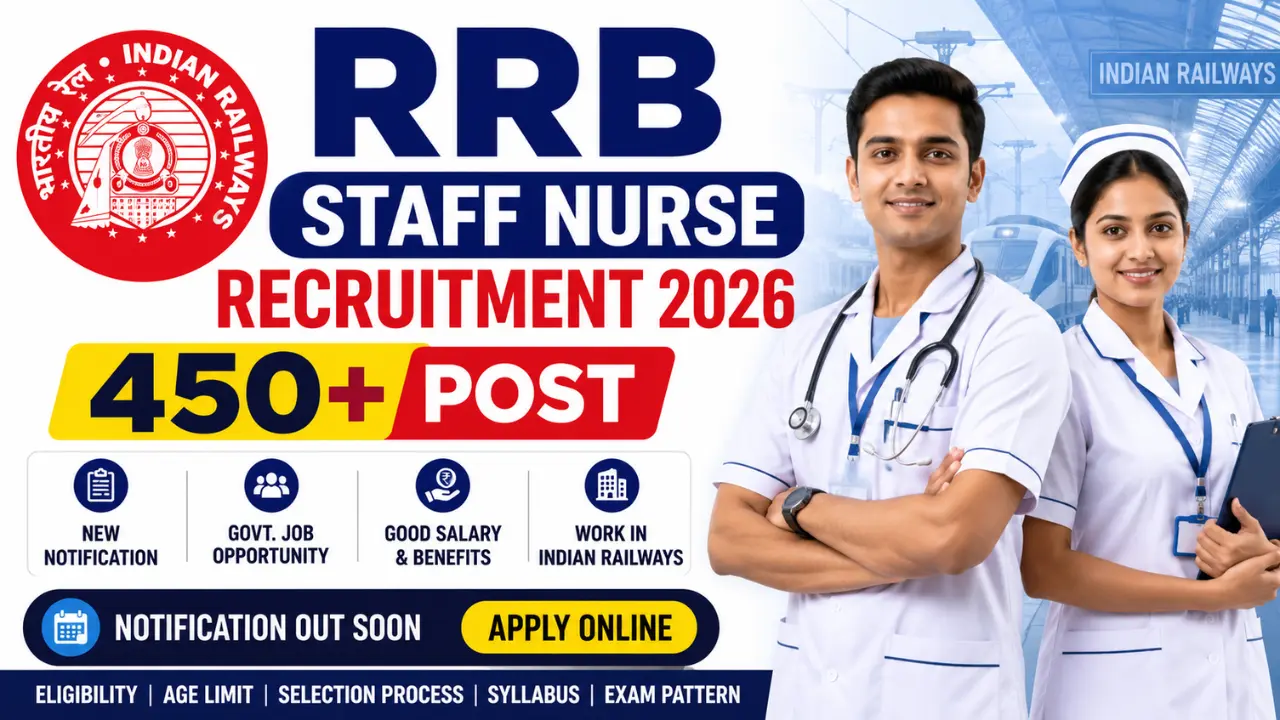 RRB Staff Nurse Recruitment 2026