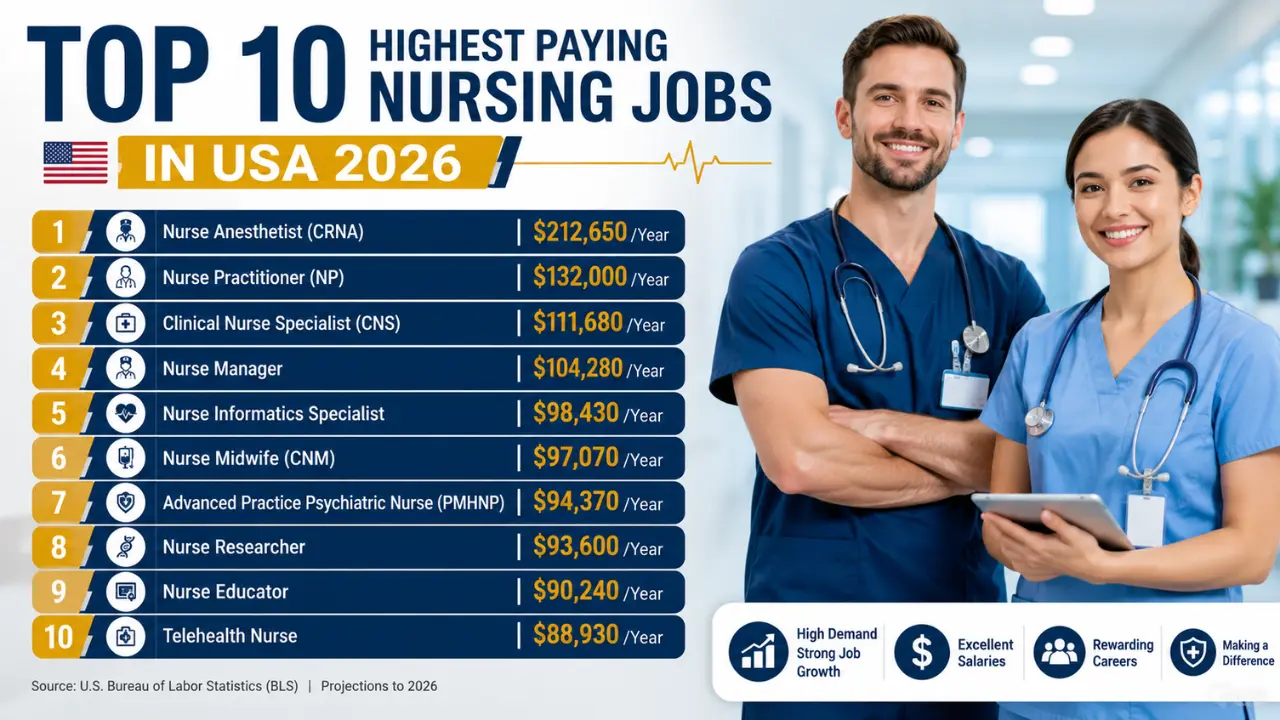 Top 10 Highest Paying Nursing Jobs in USA 2026