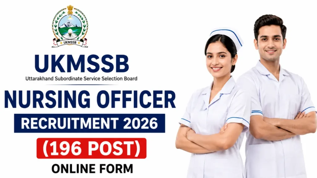 UKMSSB Nursing Officer Recruitment 2026