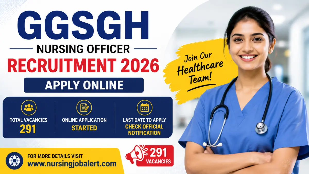 GGSGH Nursing Officer Recruitment 2026