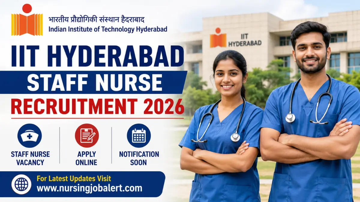 IIT Hyderabad Staff Nurse Recruitment 2026